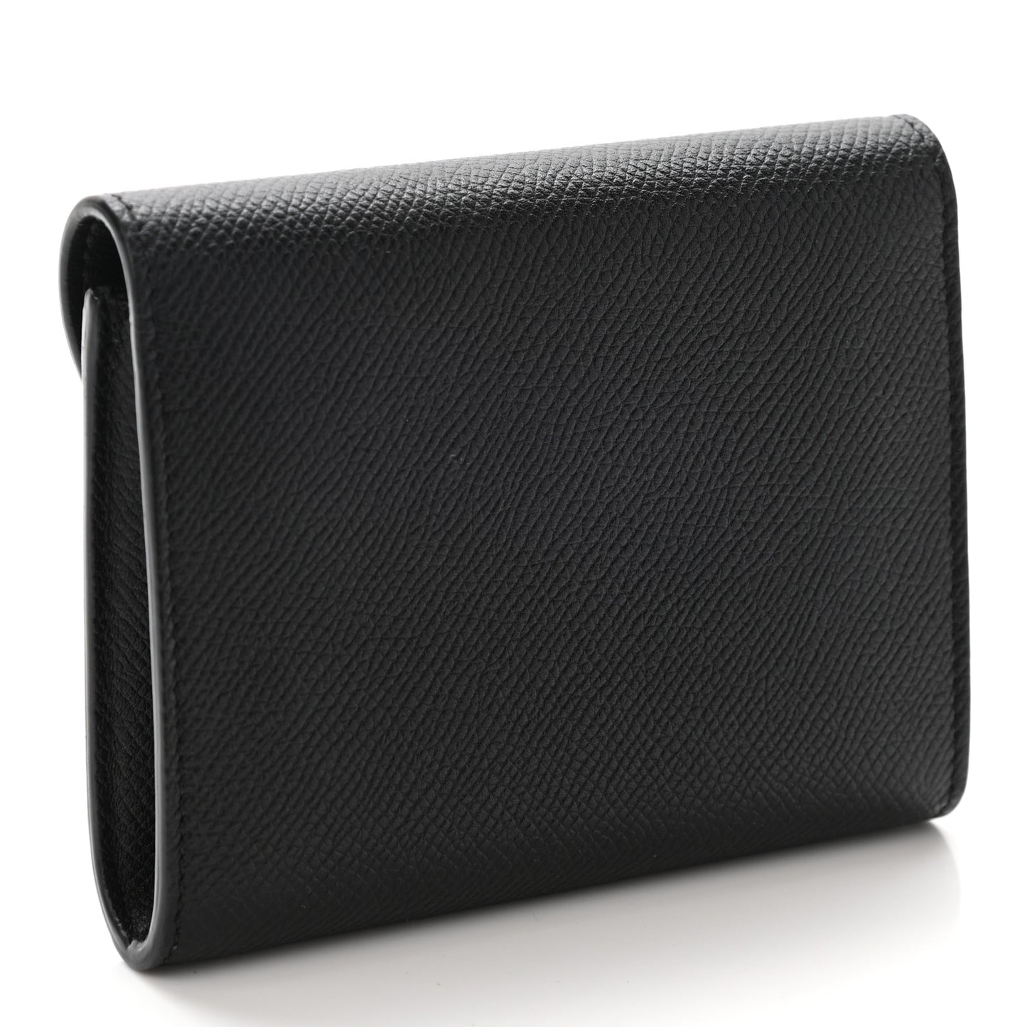 Grained Calfskin Small Trotteur Multifunction Wallet Black