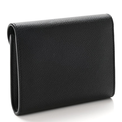Celine Grained Calfskin Small Trotteur Multifunction Wallet Black 3 of 11