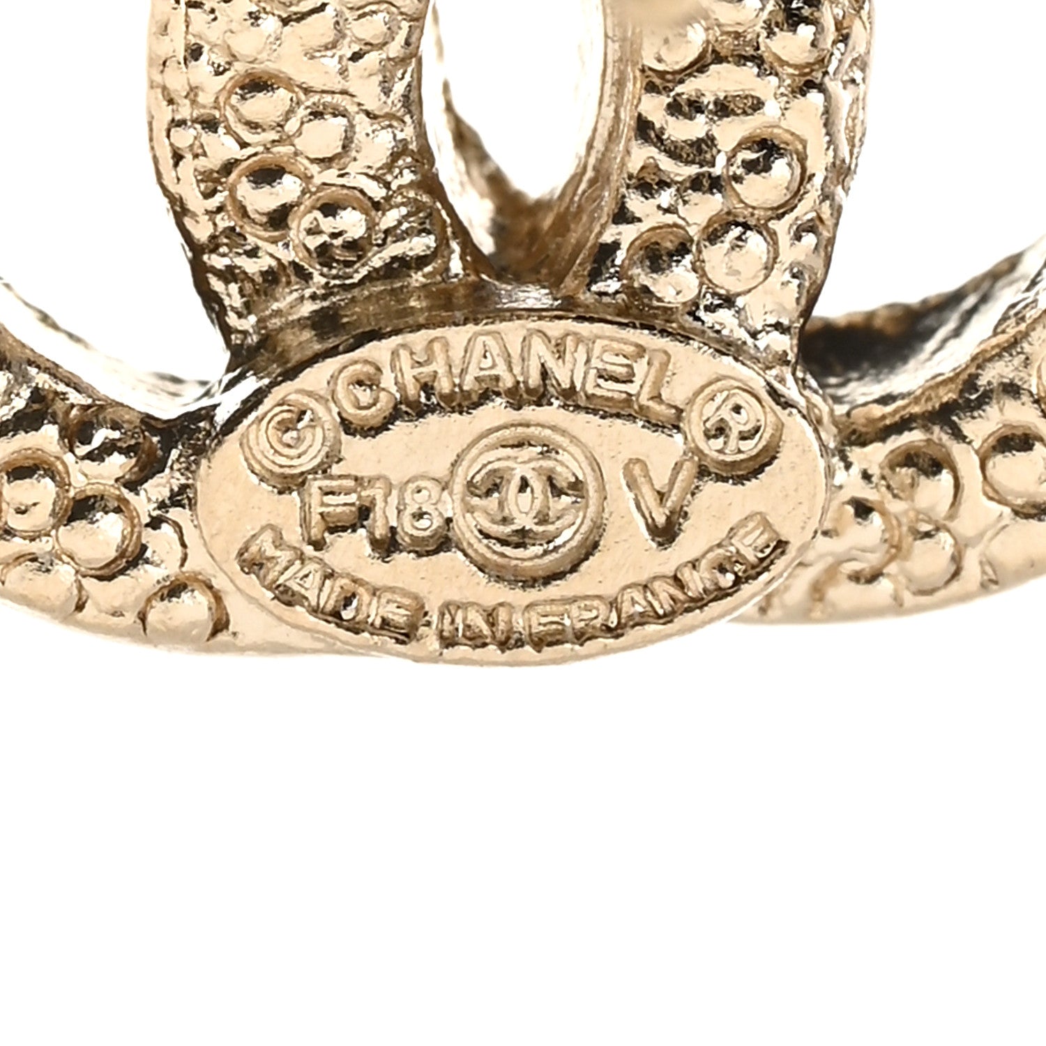 Chanel Crystal CC Earrings Gold 3 of 5