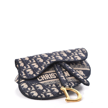 Christian Dior Oblique Saddle Pouch Blue 4 of 8