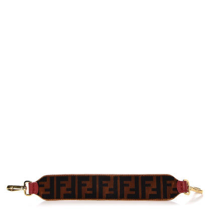 Fendi Velvet FF Mini Strap You Tobacco Fragola 1 of 5