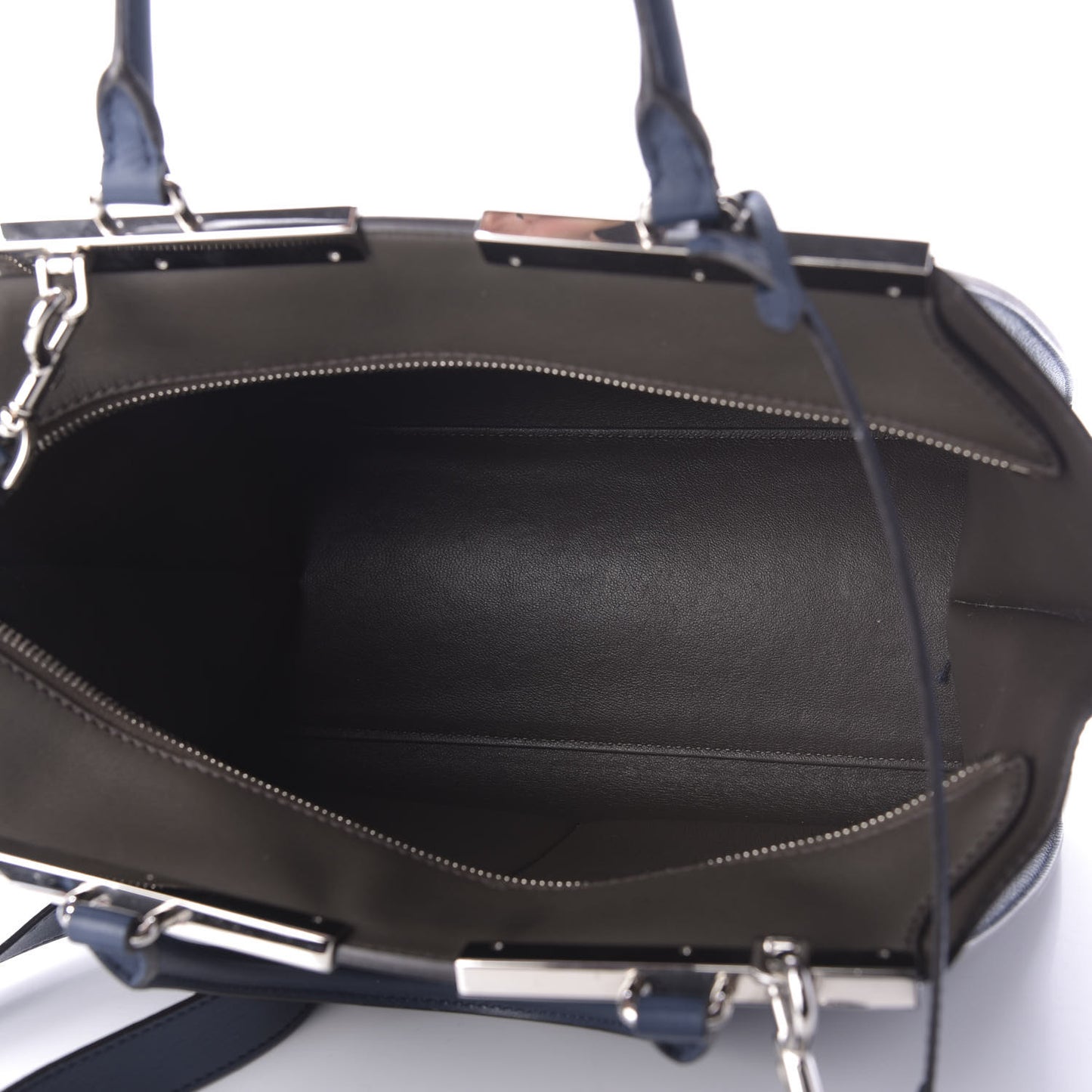 Vitello Dolce Shiny Nappa Petite 3Jours Tote Blue