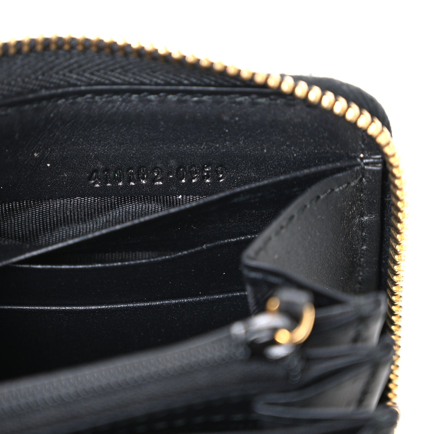 GG Supreme Monogram Bees Zip Around Wallet