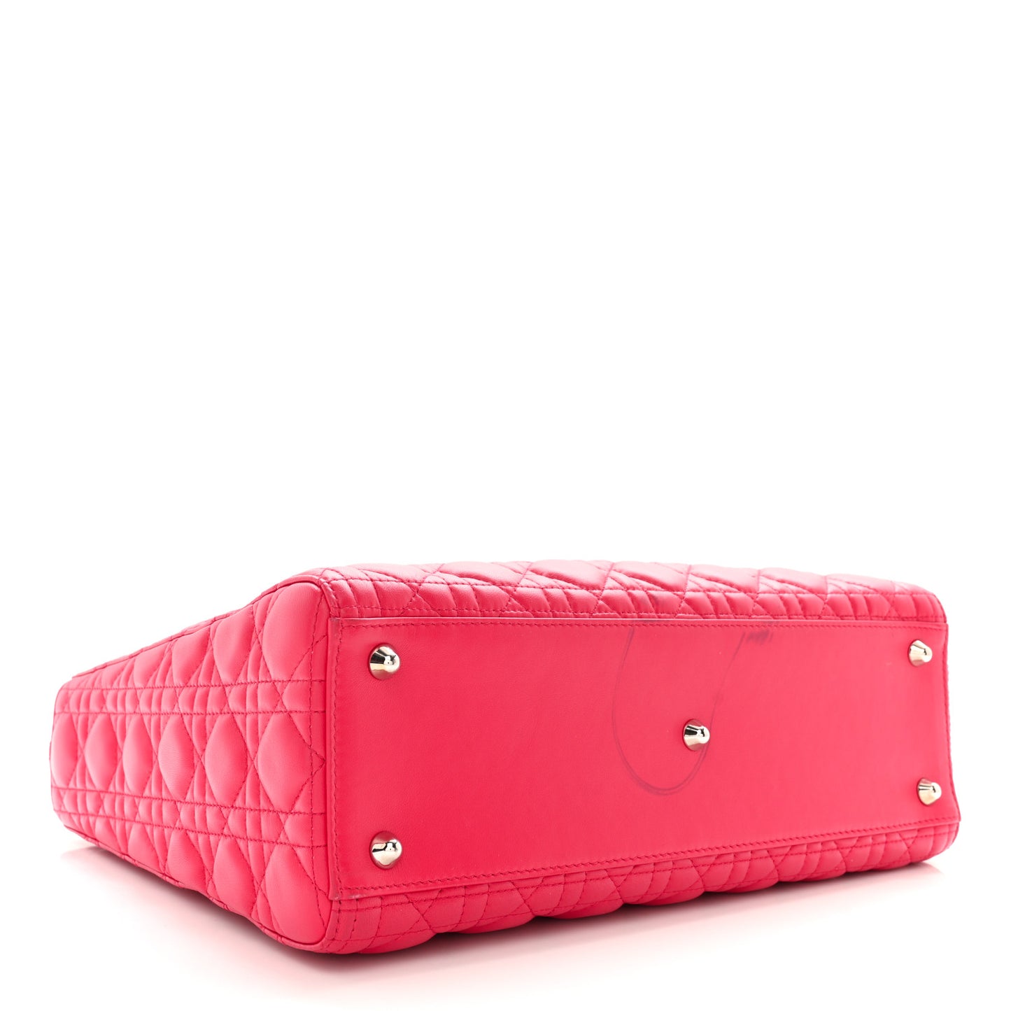 Lambskin Cannage Large Lady Dior Pink
