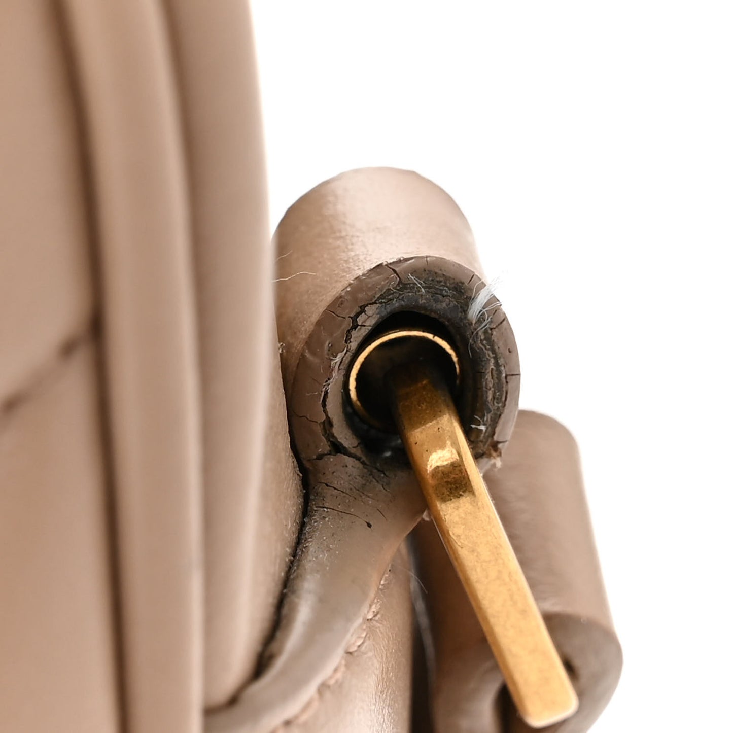 Calfskin Matelasse Monogram Lou Camera Bag Dark Beige
