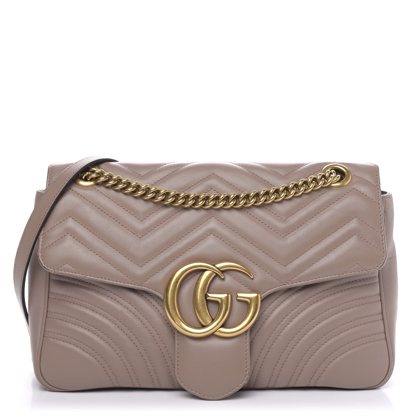 Calfskin Matelasse Medium GG Marmont Shoulder Bag Porcelain Rose