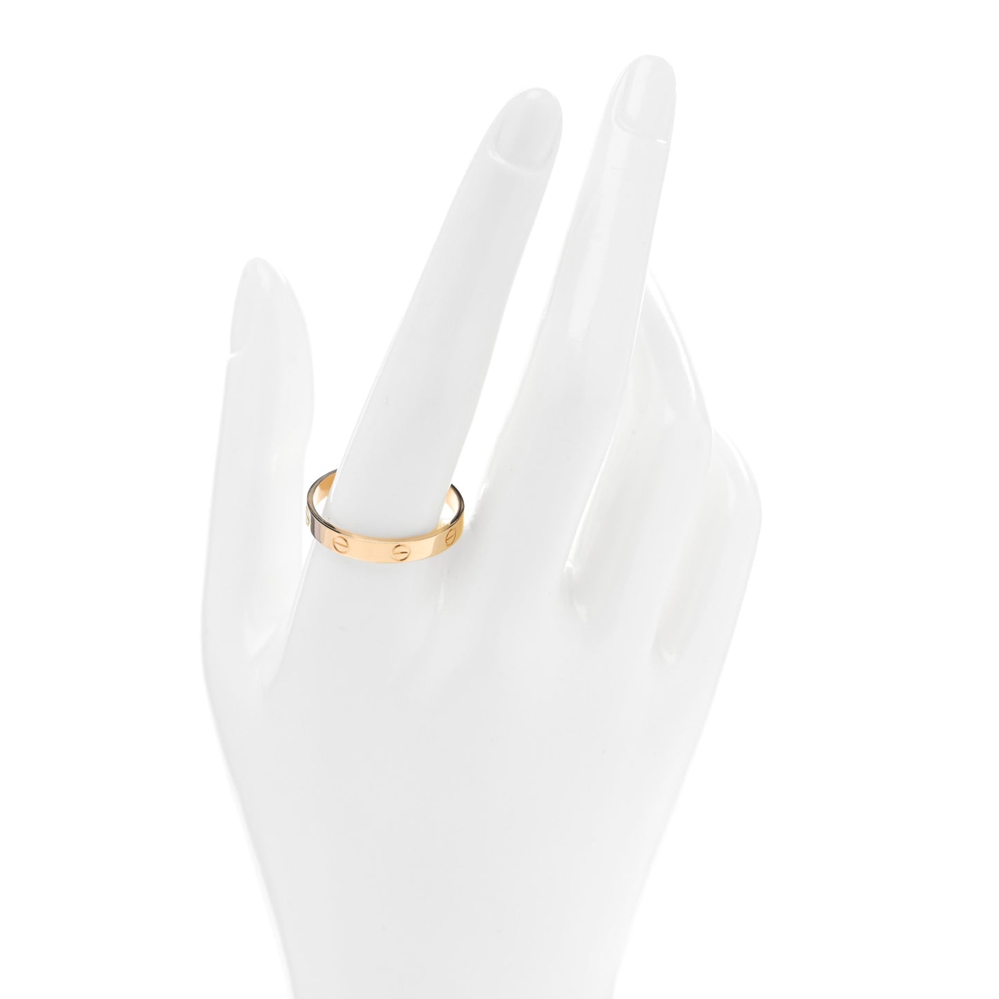18K Yellow Gold 3.5mm LOVE Wedding Band Ring 67/11.75