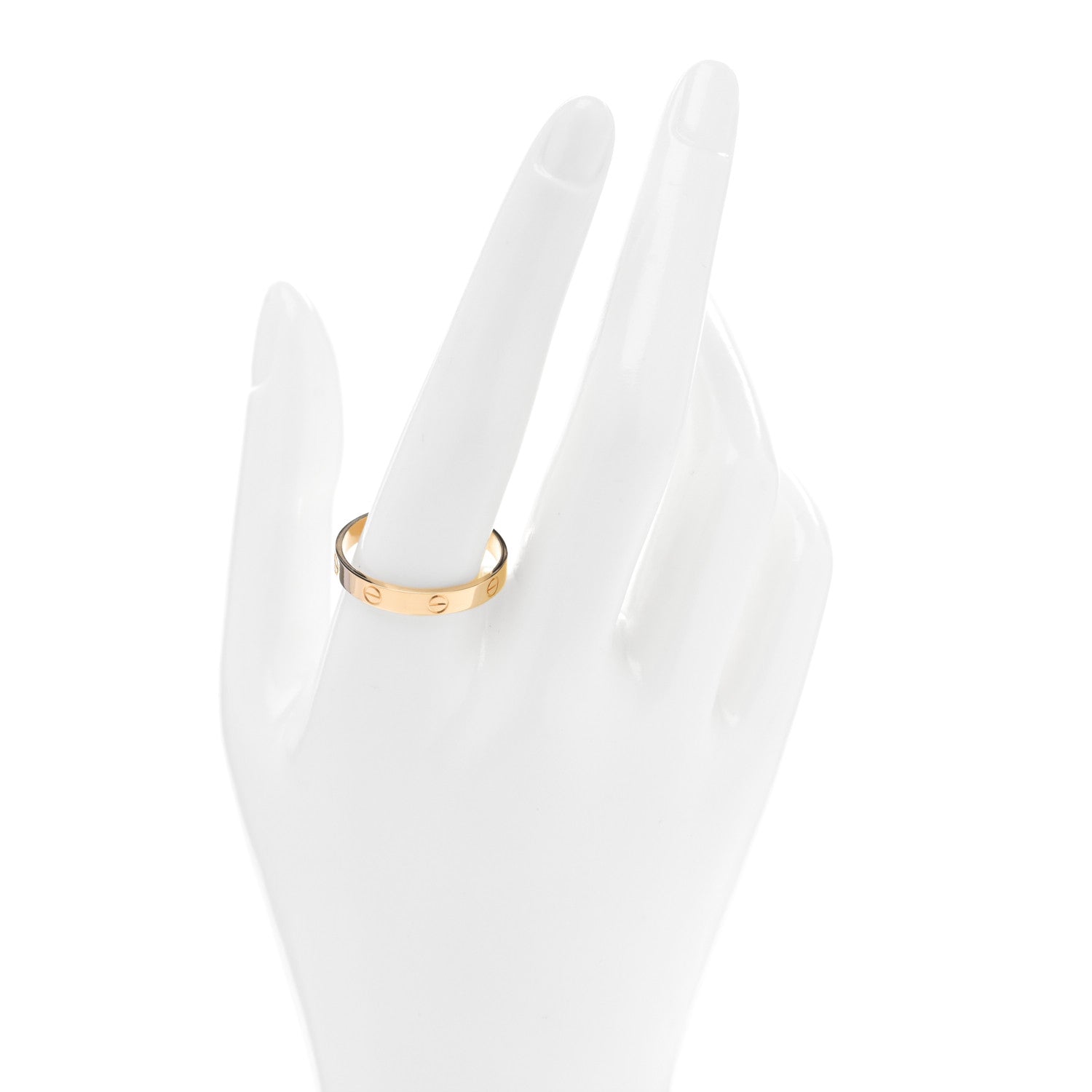 Cartier 18K Yellow Gold 3.5mm LOVE Wedding Band Ring 67/11.75 2 of 5