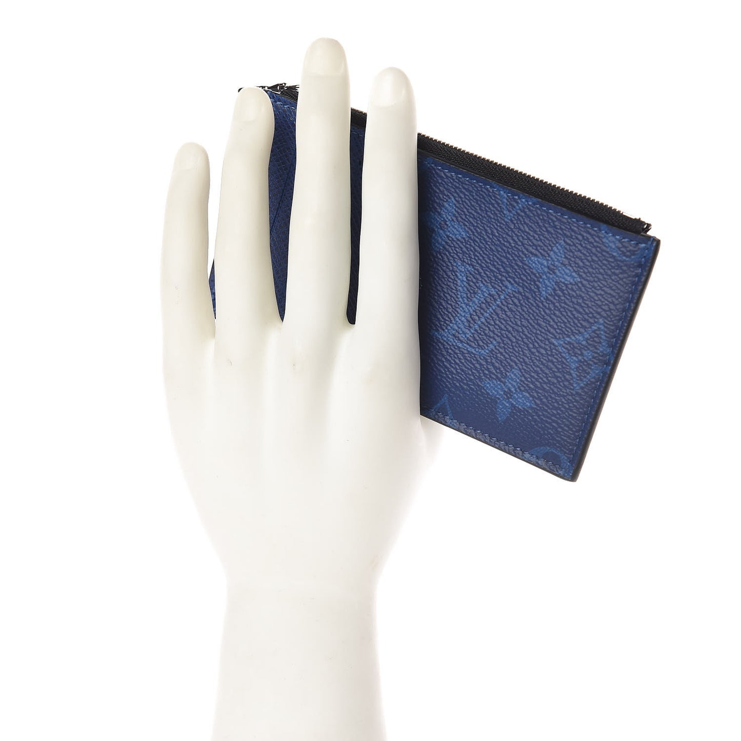 Monogram Taiga Coin Card Holder Cobalt