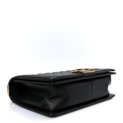 Chanel Caviar Quilted Medium Boy Flap Black 3 of 9