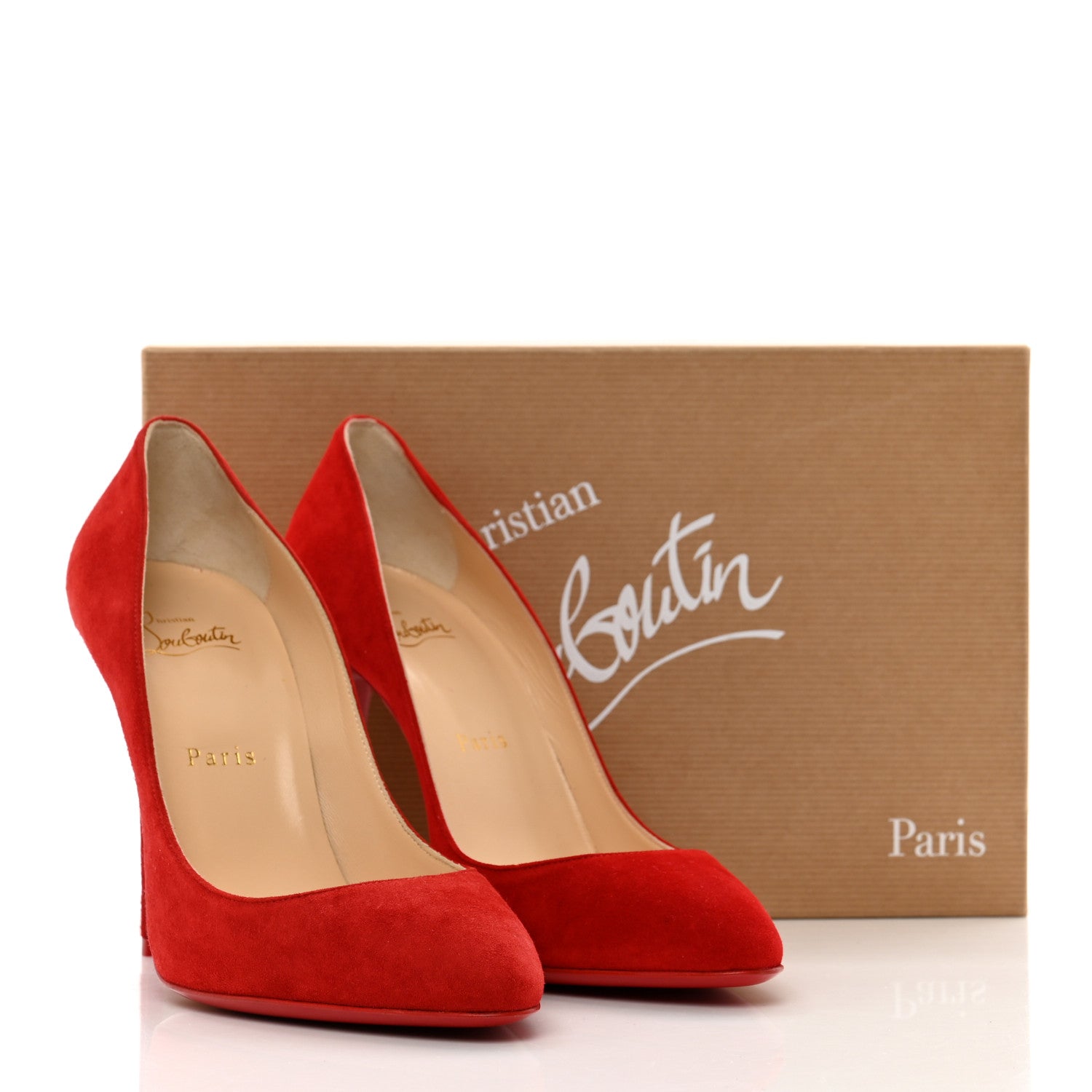Christian Louboutin Veau Velours Eloise 100 Pumps 38 Loubi 7 of 7