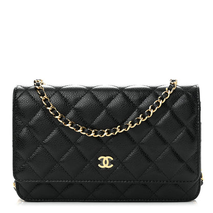 Chanel Caviar Quilted Wallet On Chain WOC Black 1 of 11