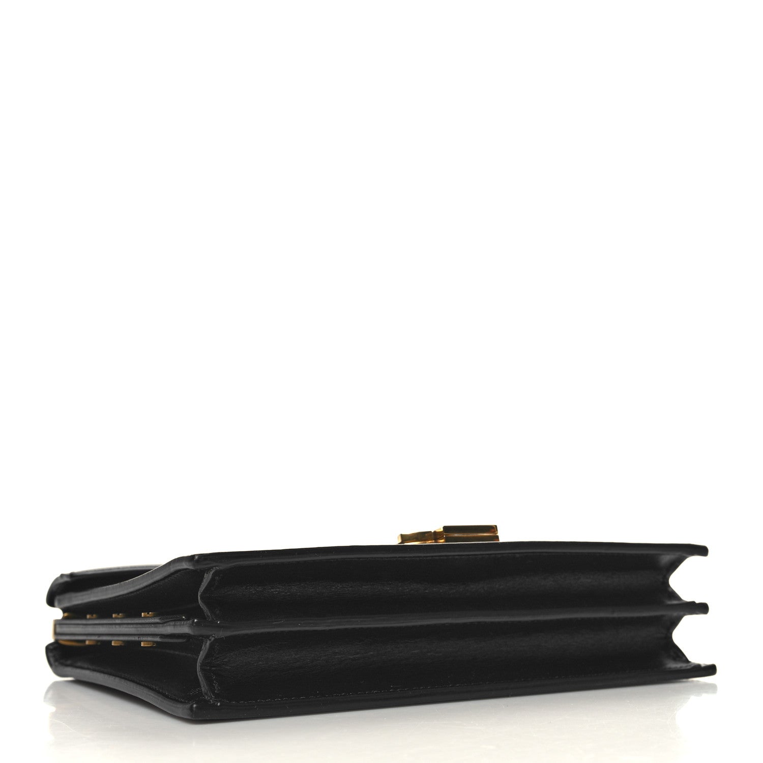 Saint Laurent Smooth Calfskin Monogram Cassandra Clasp Bag Black 4 of 13