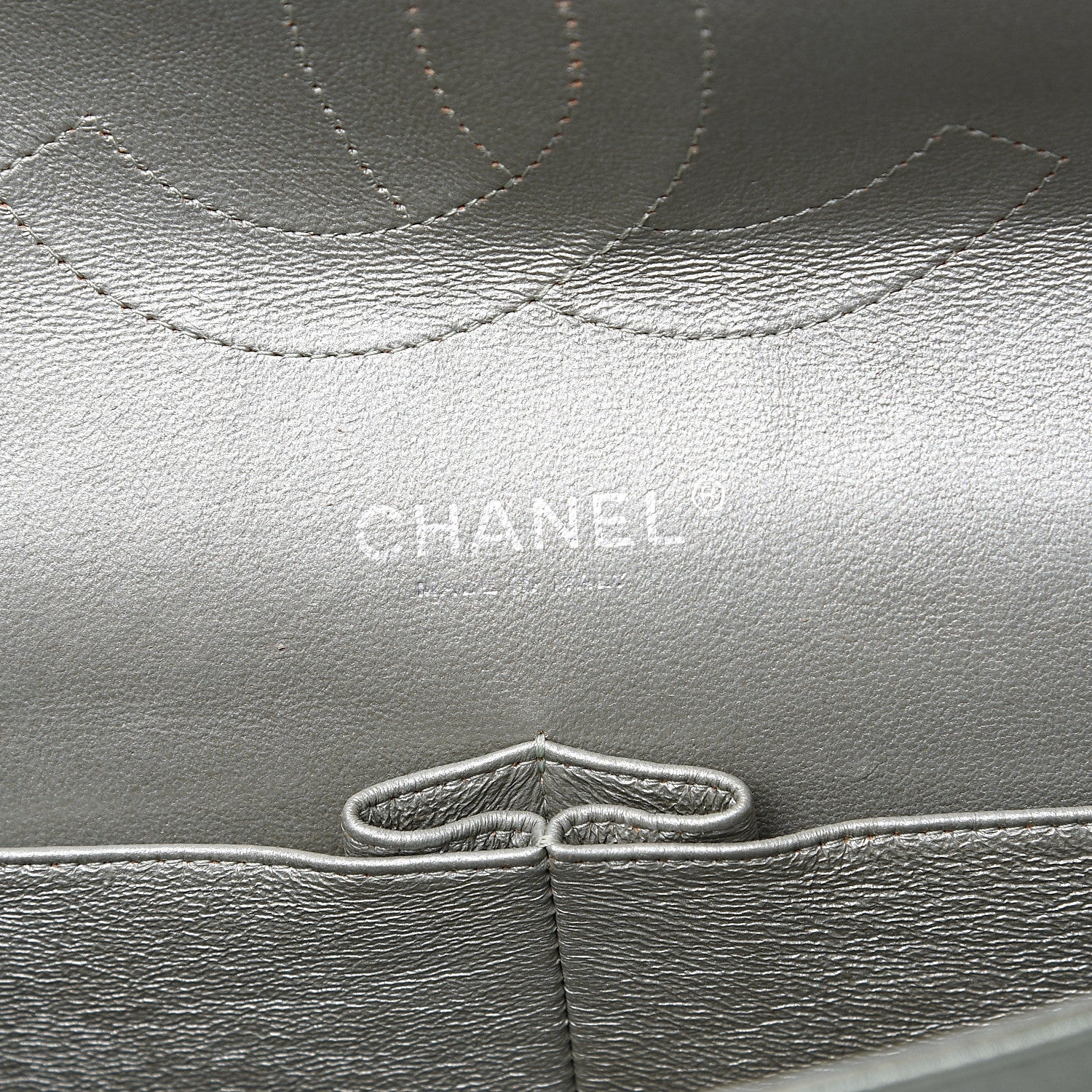 Chanel Metallic Lambskin Quilted Jumbo Double Flap Green 5 of 16