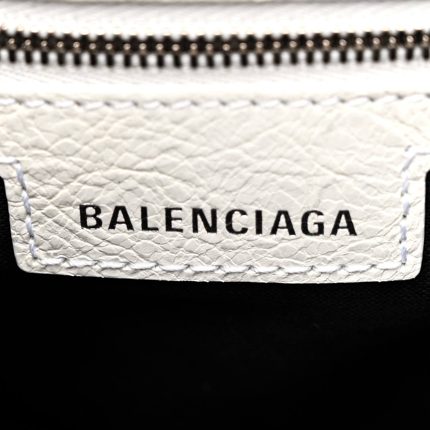 Balenciaga Agneau Arena Le Cagole Bucket Bag XS Optic White 6 of 13