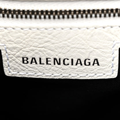 Balenciaga Agneau Arena Le Cagole Bucket Bag XS Optic White 6 of 13