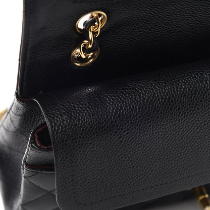Chanel Caviar Quilted Medium Double Flap Black 14 of 17