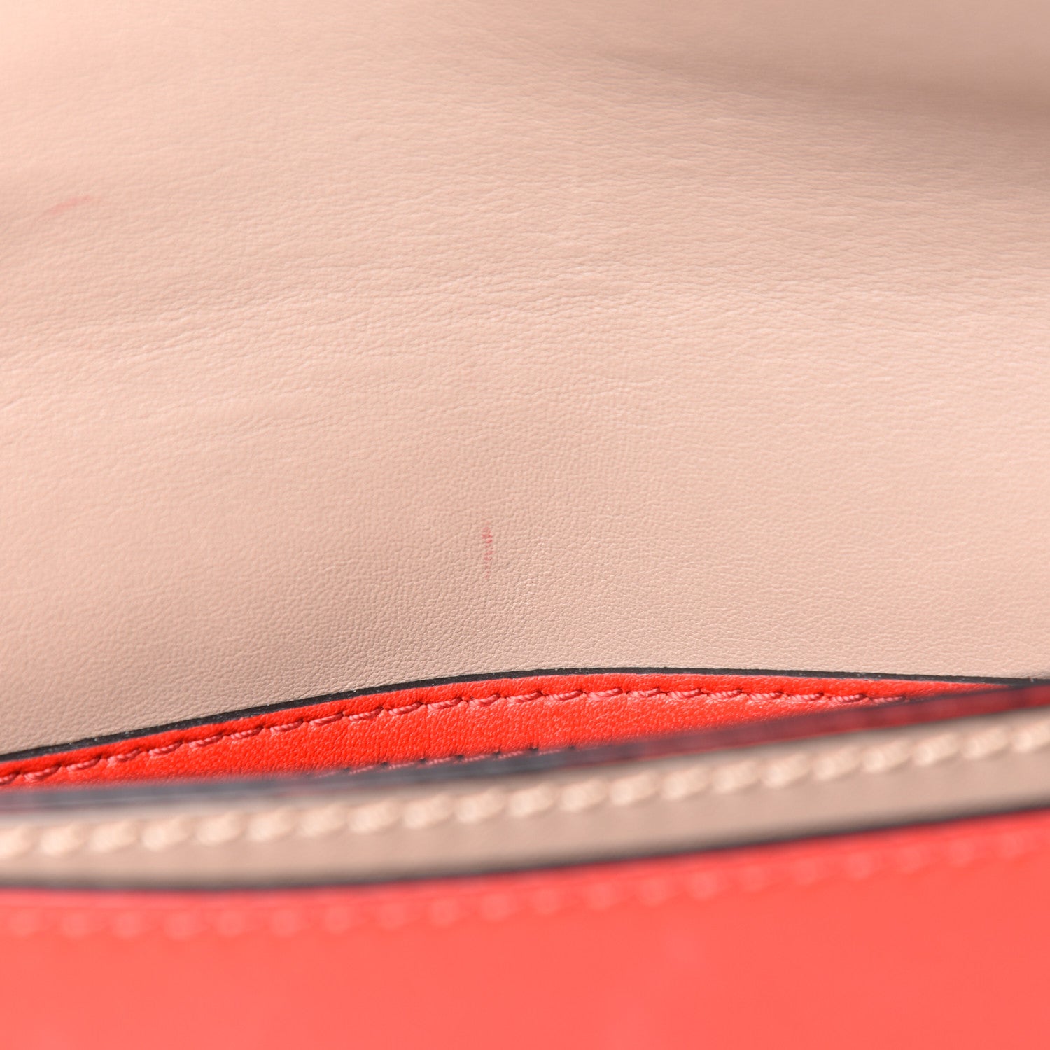 Valentino Garavani Nappa Rockstud Wristlet Clutch Deep Orange 8 of 12