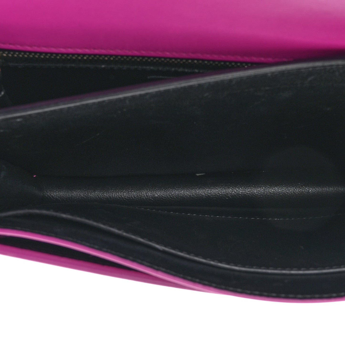 Smooth Calfskin Monogram Cassandra Clasp Bag Electric Fuchsia