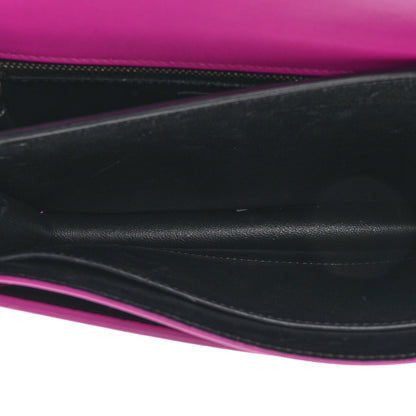 Saint Laurent Smooth Calfskin Monogram Cassandra Clasp Bag Electric Fuchsia 5 of 16