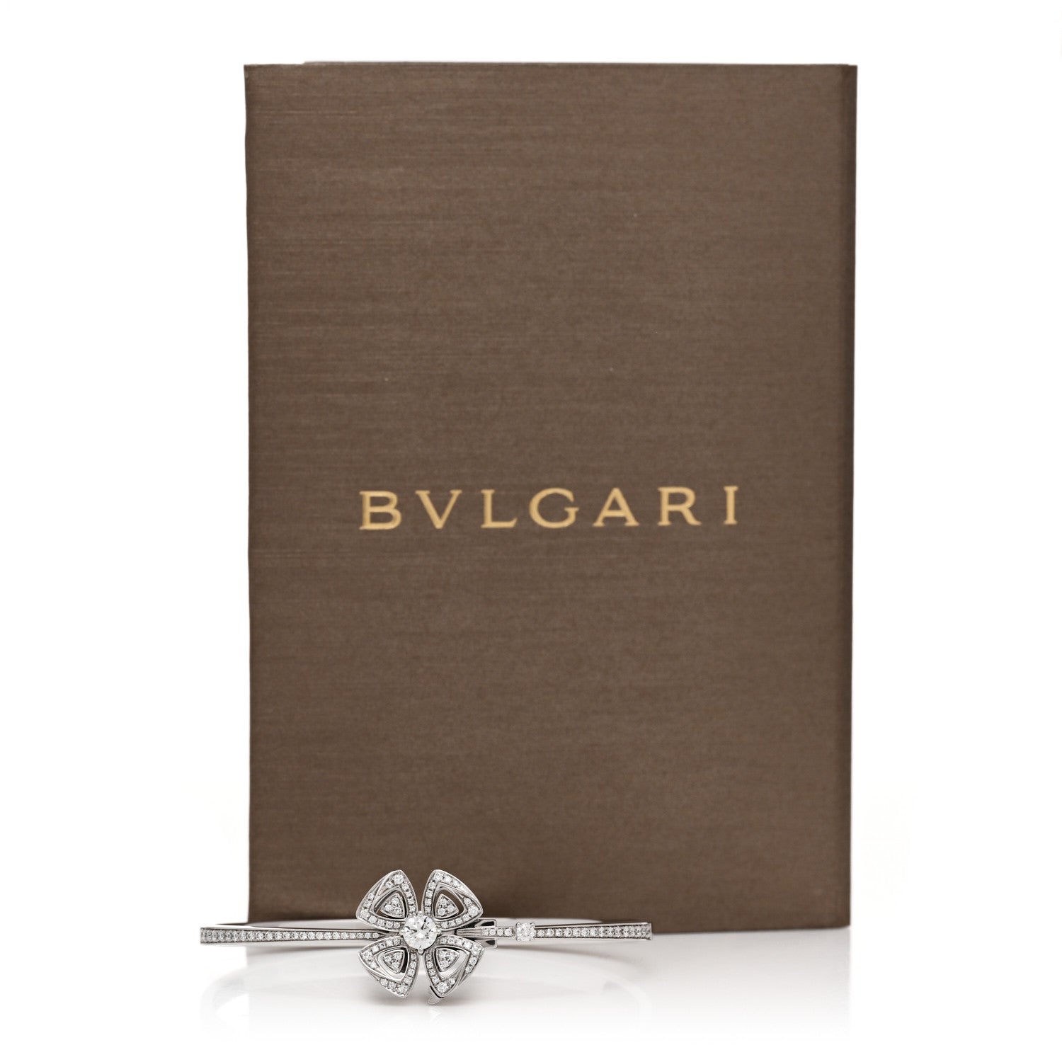 Bulgari 18K White Gold Diamond Fiorever Pave Bracelet S 4 of 4
