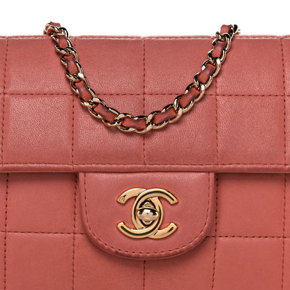 Chanel Lambskin East West Chocolate Bar Flap Pink 7 of 14