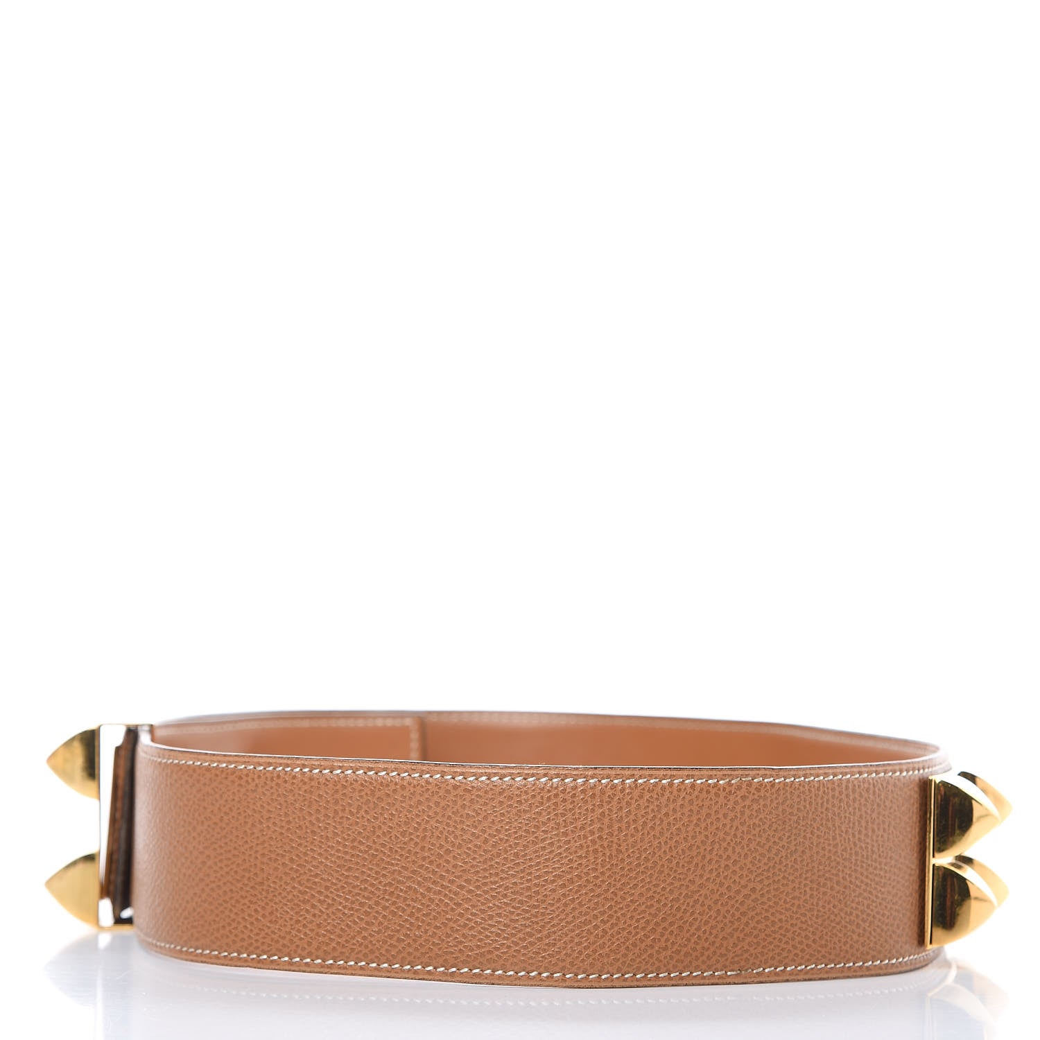 Hermes Courchevel Collier De Chien CDC Belt 72 Gold 3 of 9