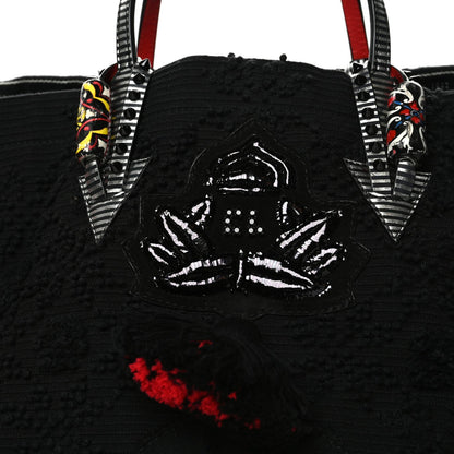 Christian Louboutin Cotton Embroidered Portugaba Black 8 of 11