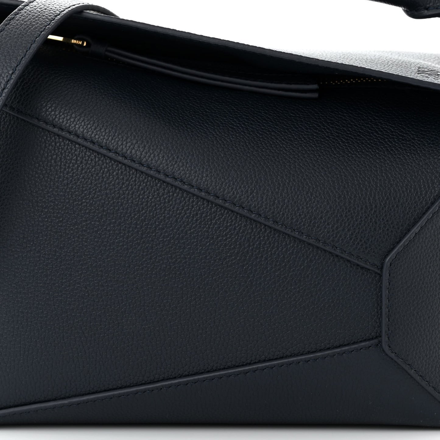 Soft Grained Calfskin Small Puzzle Edge Bag Navy