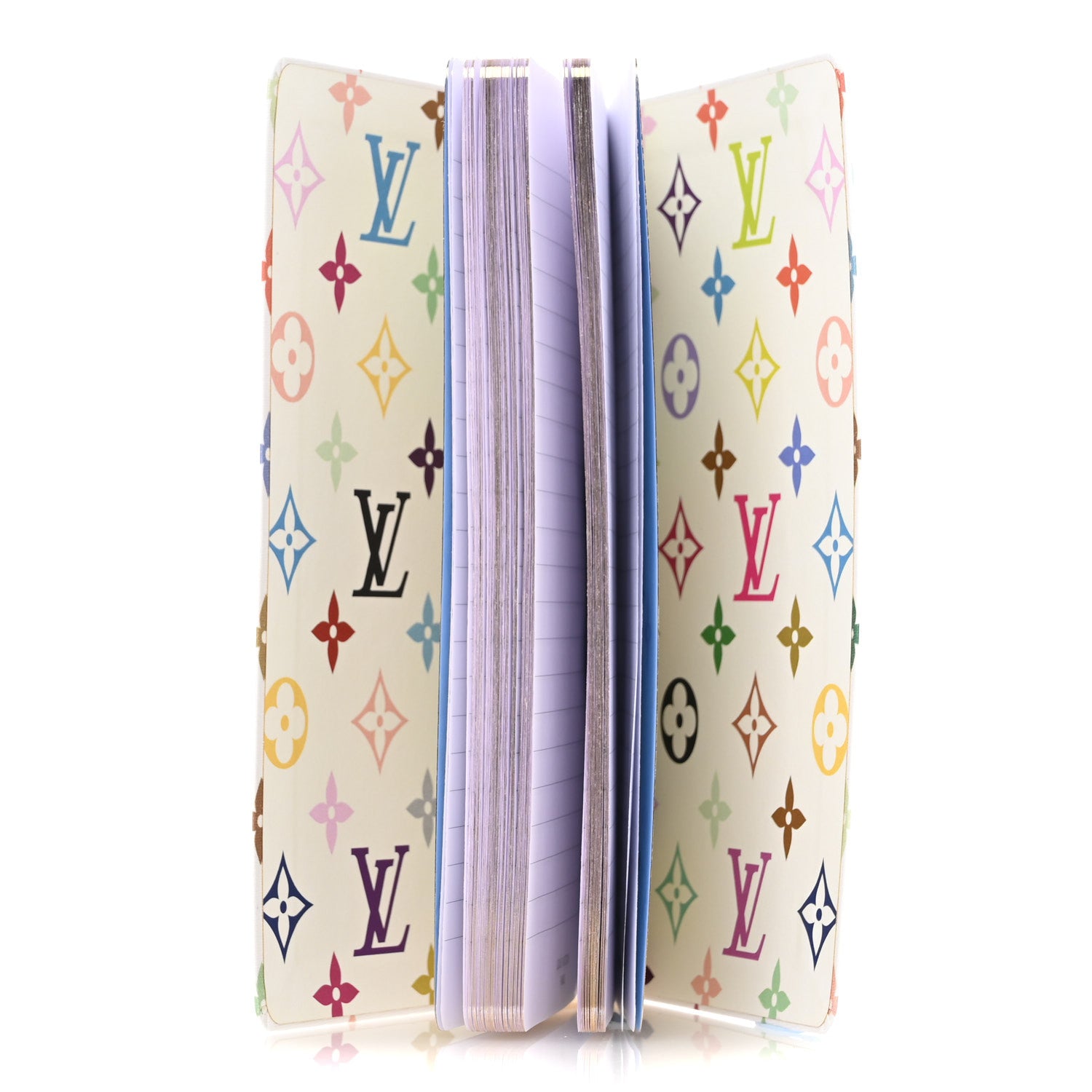 Louis Vuitton LV x TM Monogram Multicolor Jane Notebook MM White 5 of 8