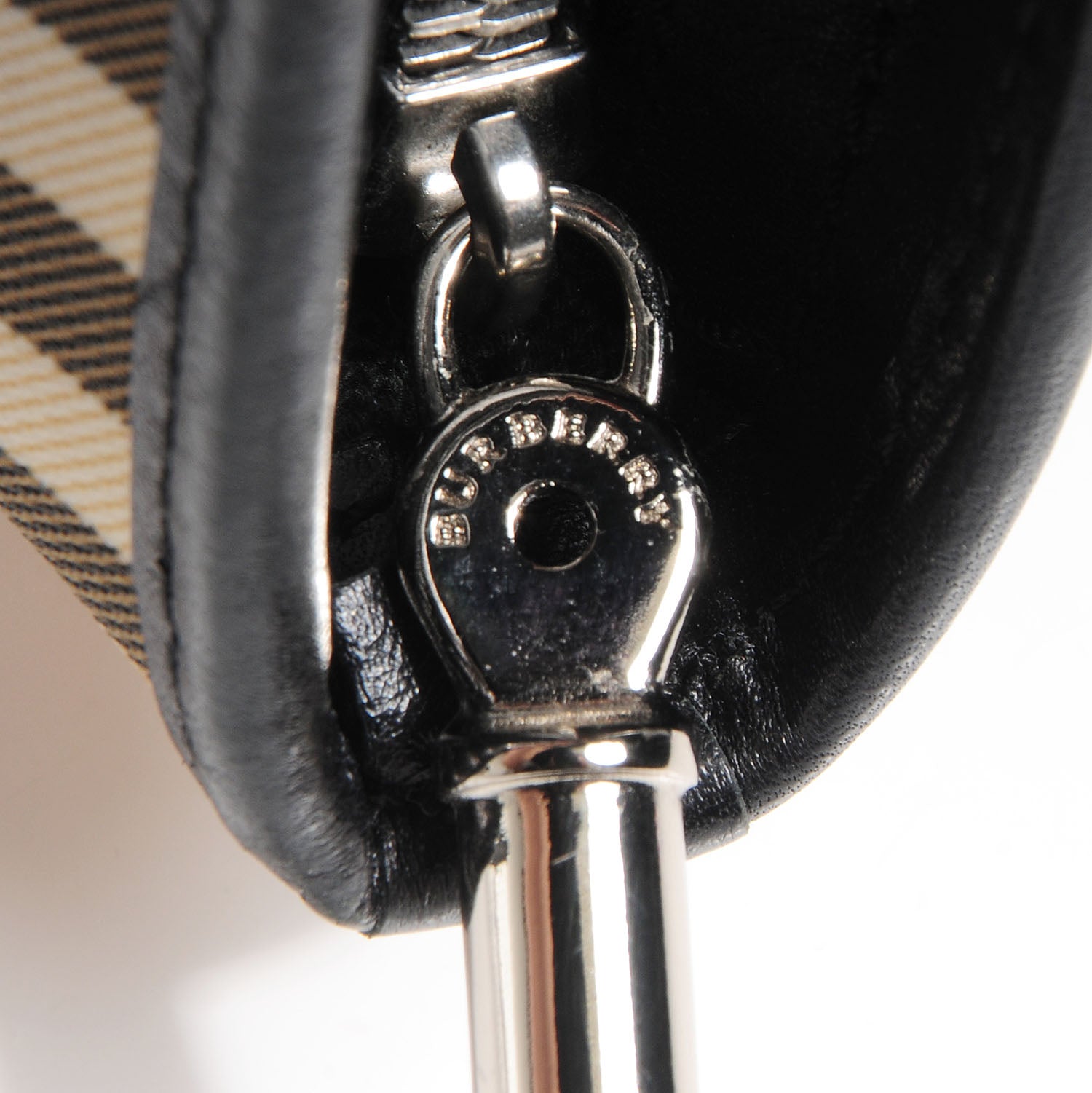Burberry House Check Studded Tote Black 5 of 7