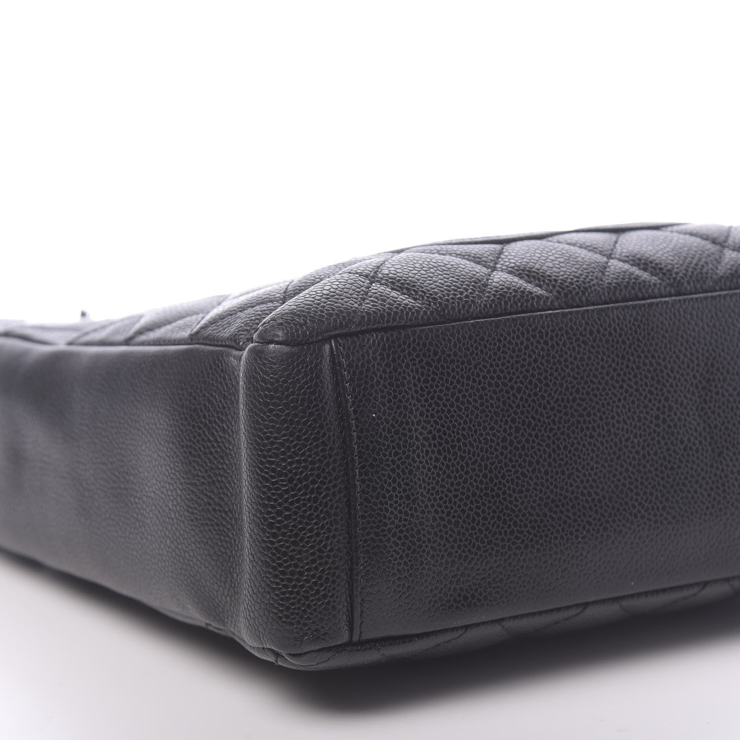 Chanel Caviar Quilted Petit Shopping Tote PST Black 9 of 10