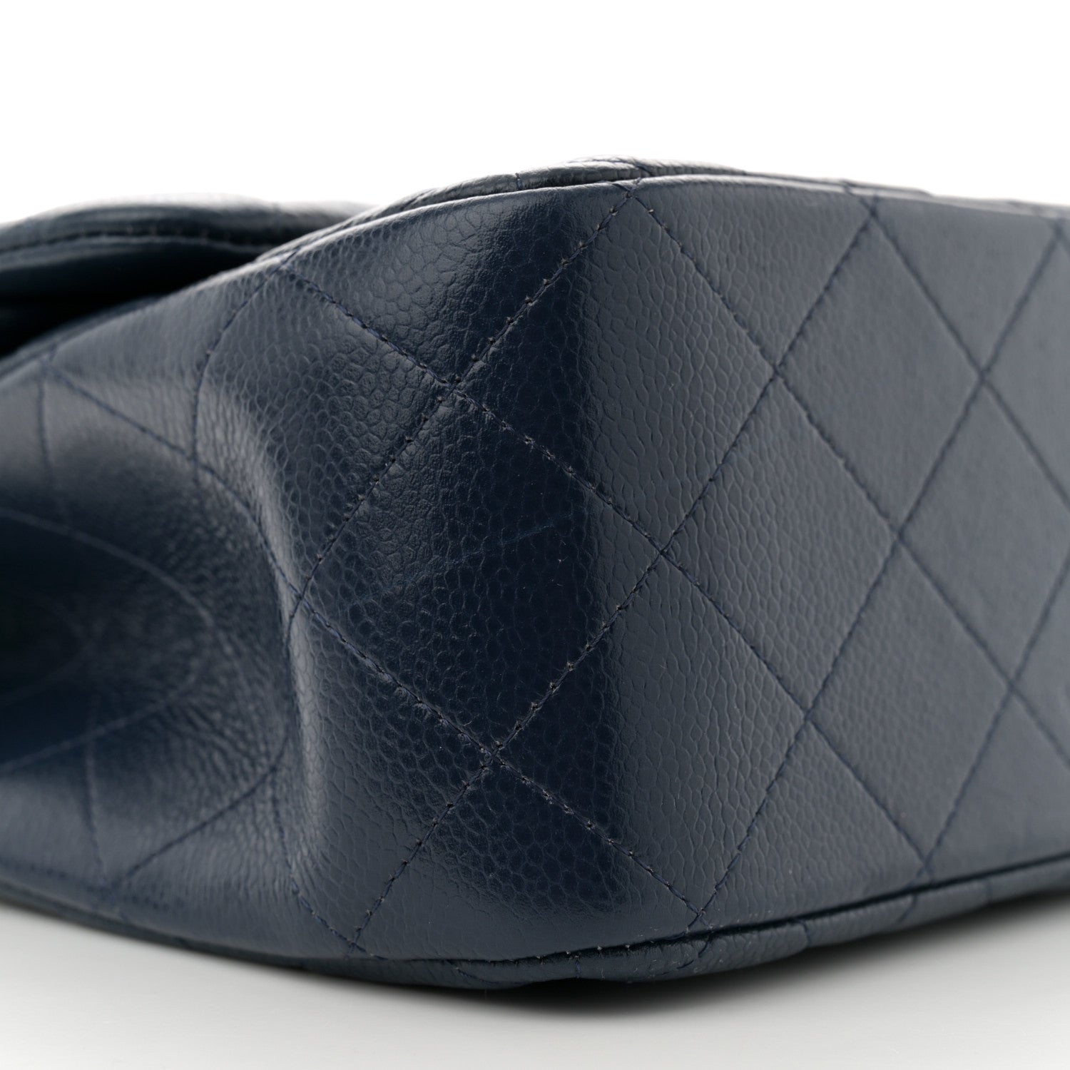 Chanel Caviar Quilted Jumbo Double Flap Navy 9 of 12