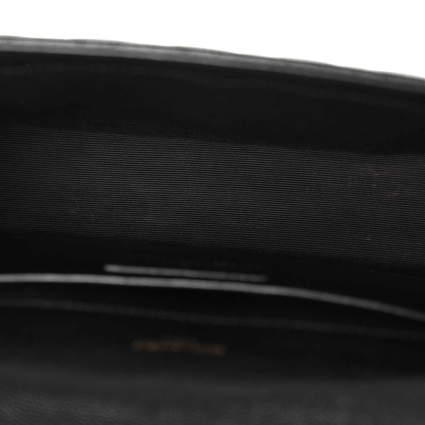 Grain De Poudre Textured Mixed Matelasse Triquilt Medium Monogram Satchel Black
