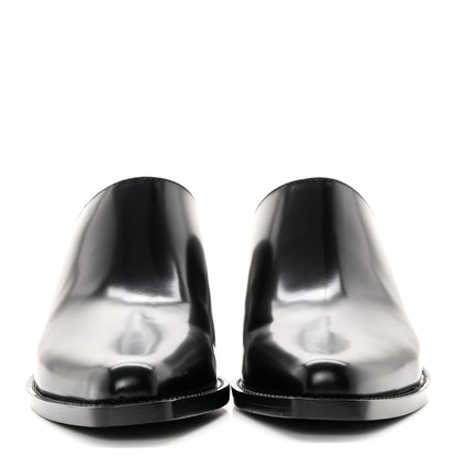 Fendi Vitello Abrasivato FF Cut Mules 38 Black 2 of 13