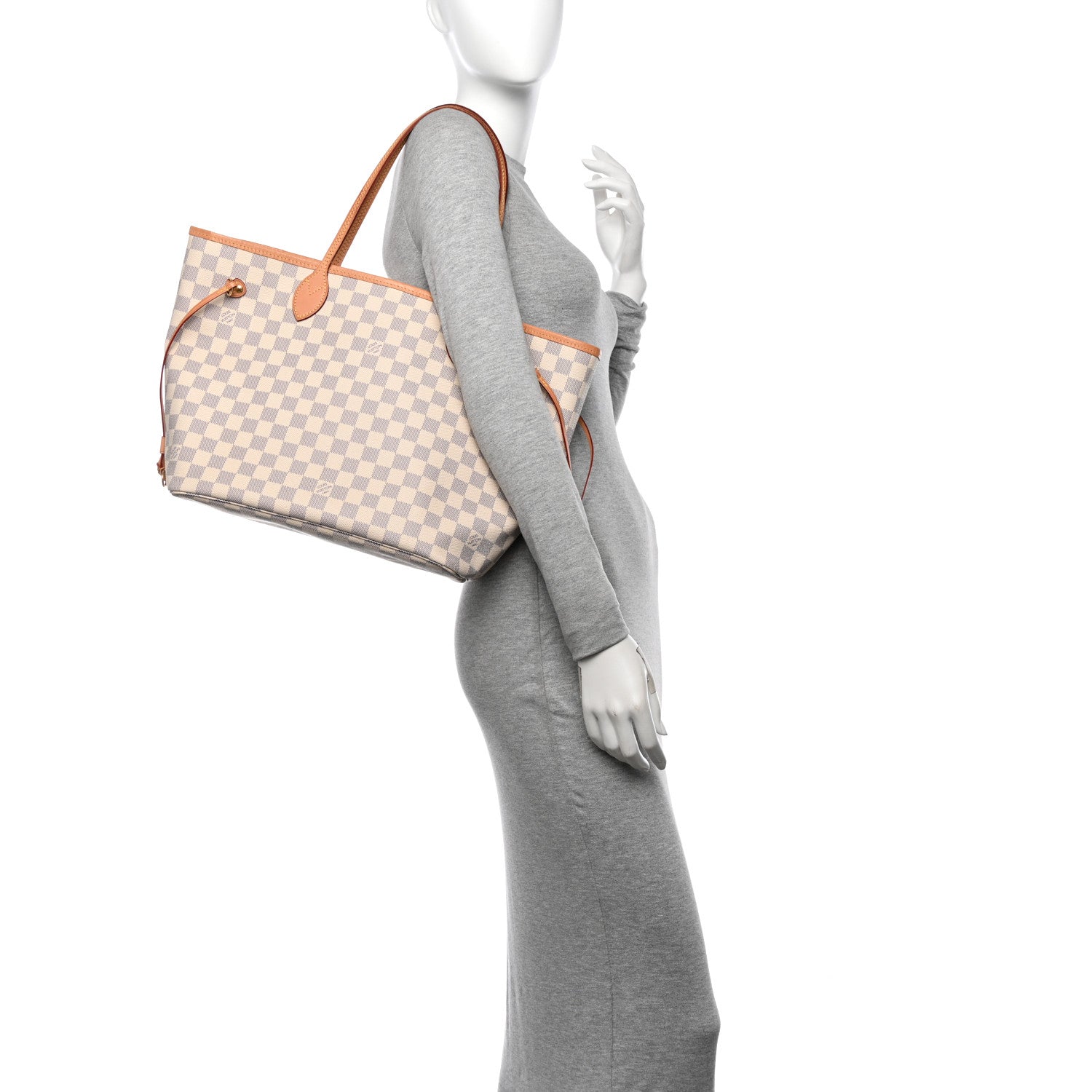 Louis Vuitton Damier Azur Neo Neverfull MM Rose Ballerine 2 of 13