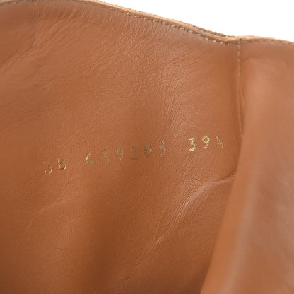 Saint Laurent Suede Curtis Harness Ankle Booties 39.5 Tan 8 of 12