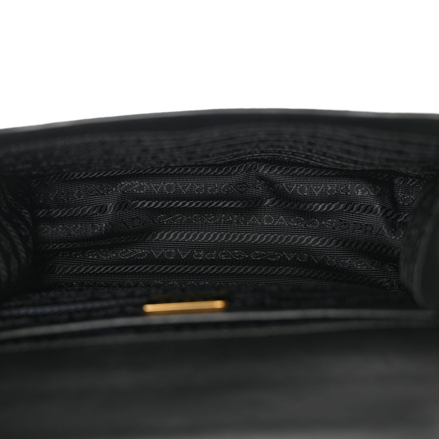 Saffiano Chain Shoulder Bag Black