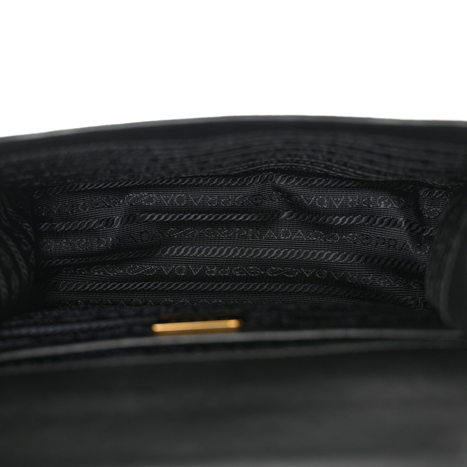 Prada Saffiano Chain Shoulder Bag Black 5 of 11