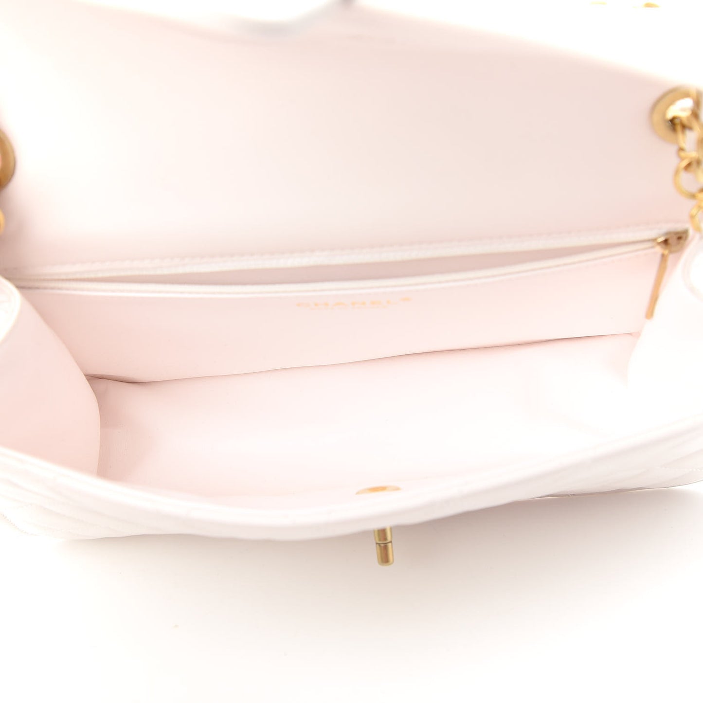 Caviar Quilted Large Sweet Classic Flap White