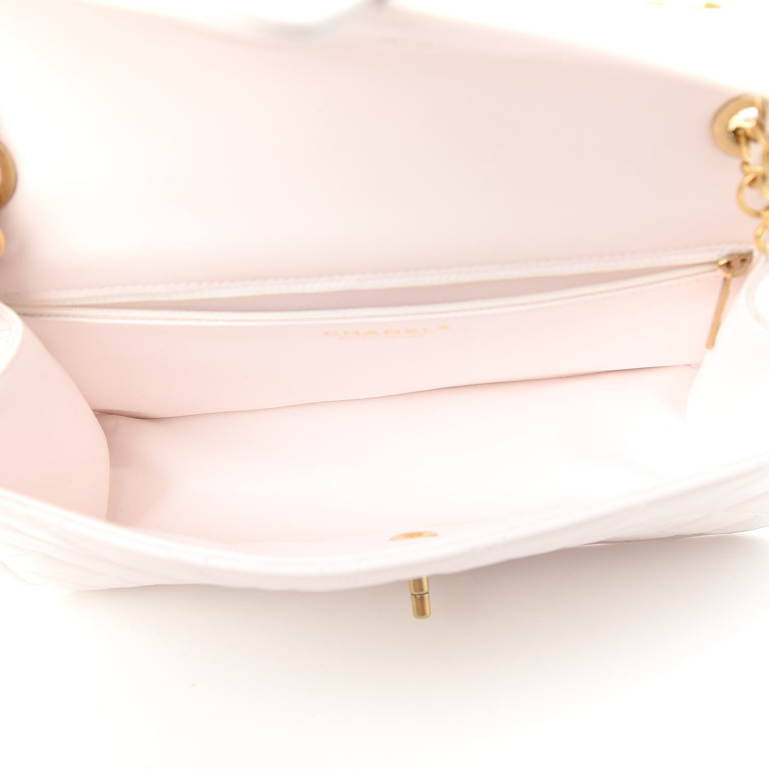 Chanel Caviar Quilted Large Sweet Classic Flap White 5 of 10
