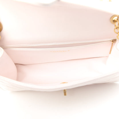 Chanel Caviar Quilted Large Sweet Classic Flap White 5 of 10