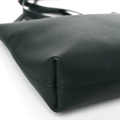 Saint Laurent Calfskin Toy Shopping Tote Forest Green 8 of 9