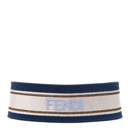 Fendi Canvas Calfskin Tassel Strap You Blue Multicolor 1 of 6