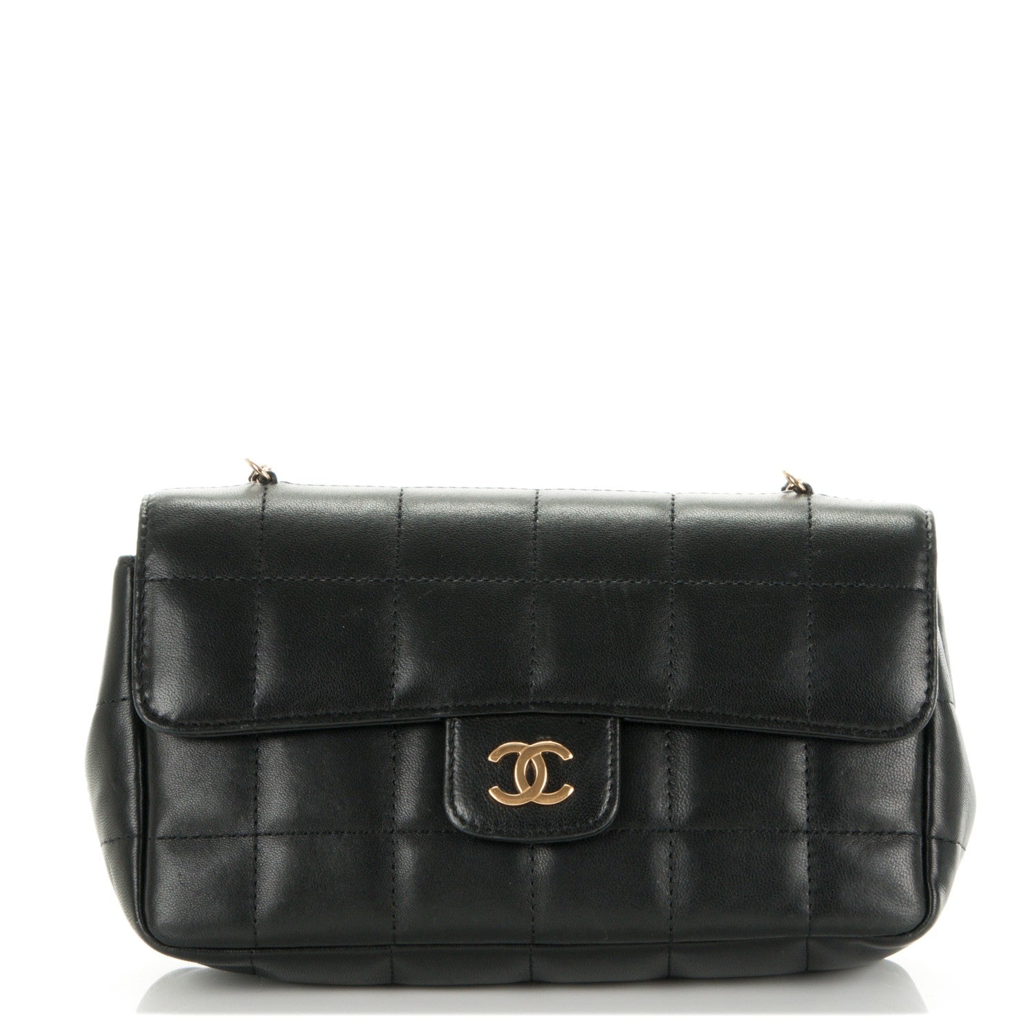 Chanel Lambskin Quilted Mini Chocolate Bar Flap Black 1 of 7