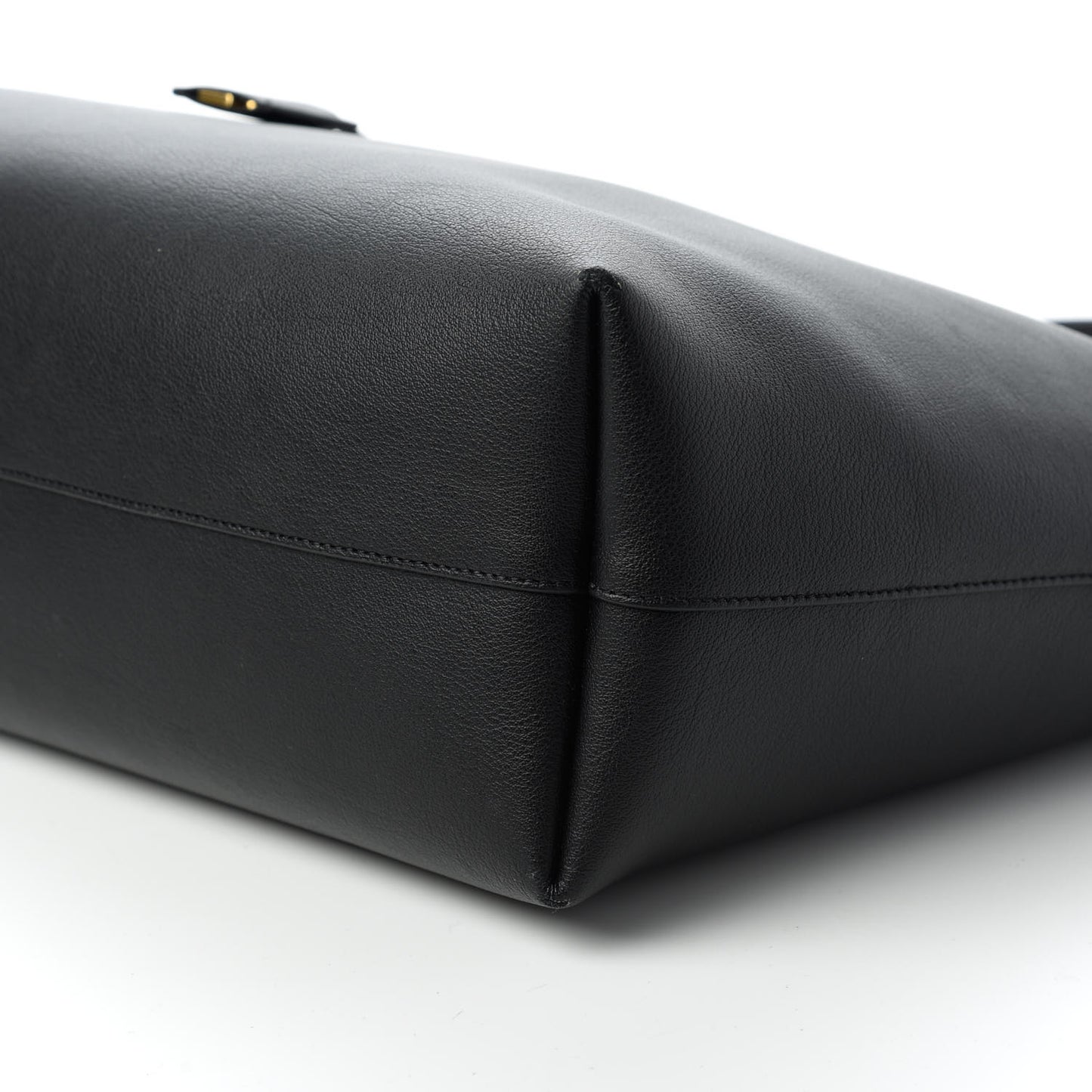 Calfskin Large Shopping Tote Black