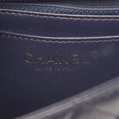 Chanel Caviar Quilted Mini Rectangular Flap Navy 6 of 7