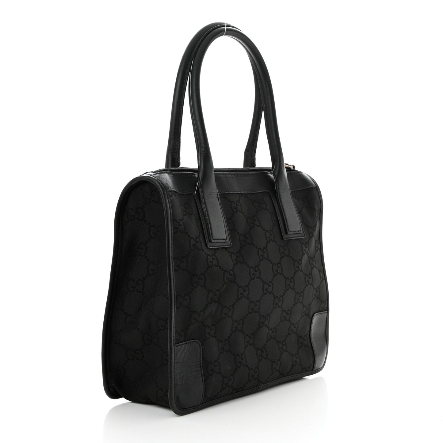 Nylon Monogram Tote Bag Black