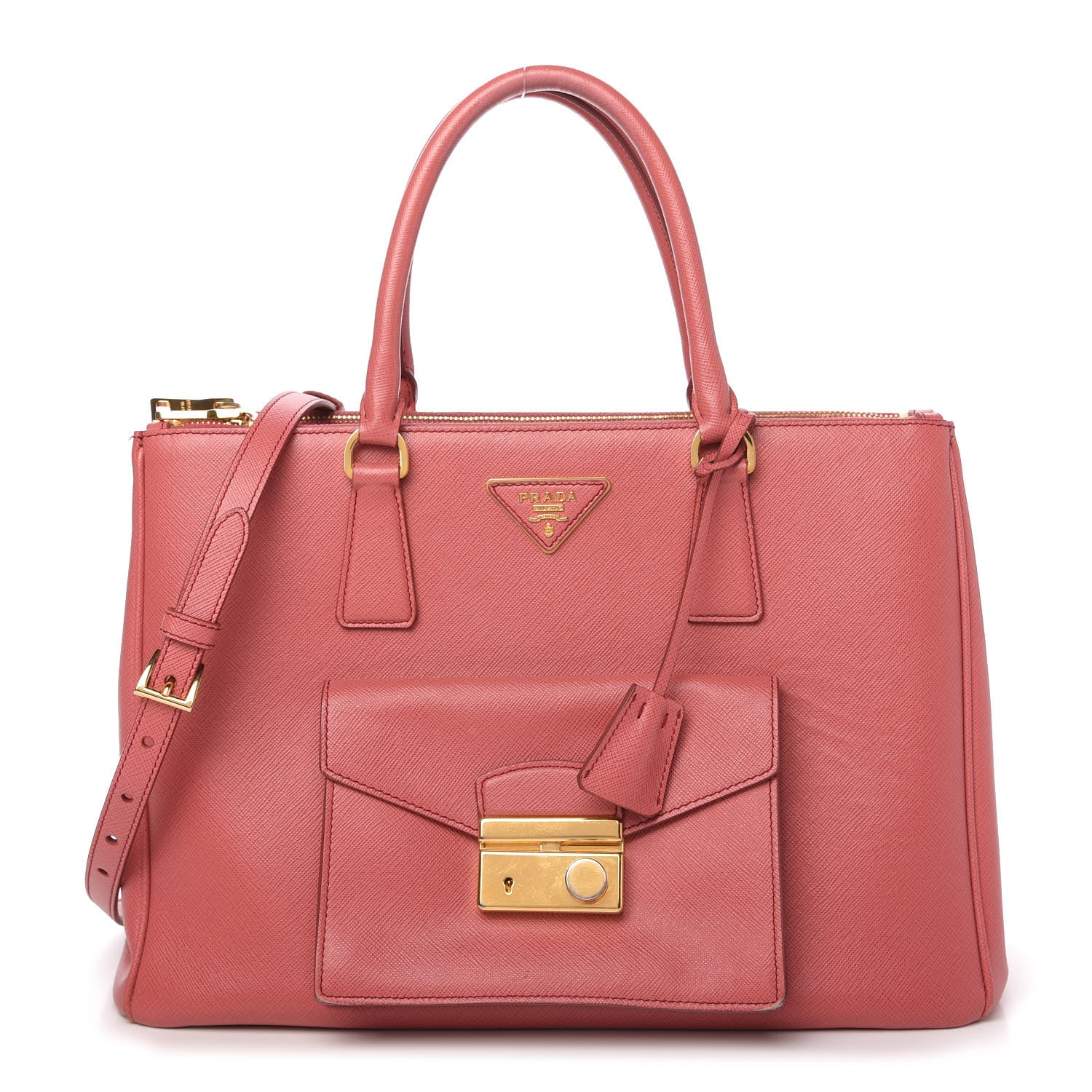 Prada Saffiano Lux Galleria Front Pocket Tote Tamaris 1 of 11