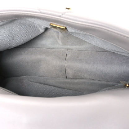 Chanel Goatskin Quilted Medium Chanel 19 Flap Grey 5 of 11